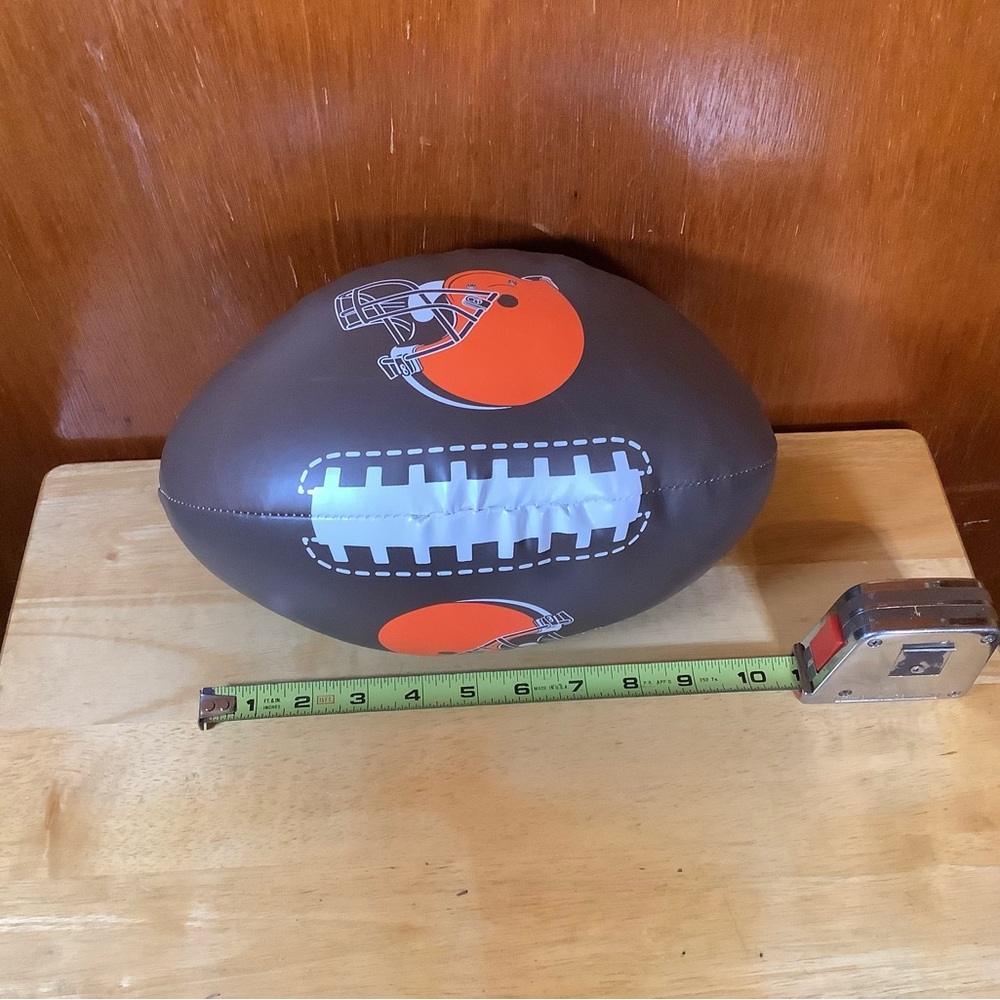 Brown and Orange Cleveland Browns Football Decor with Striking Accents
